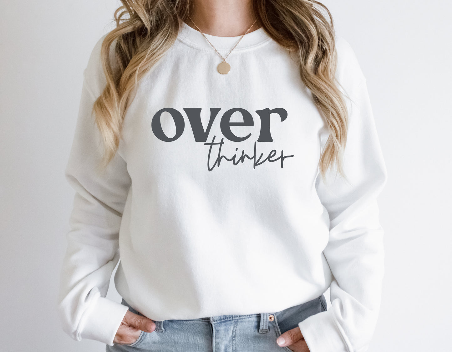 Over Thinker Unisex Crewneck Sweatshirt